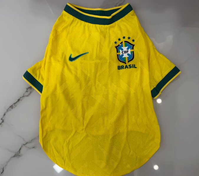 Brazil 2026 World Cup Home Pet Jersey